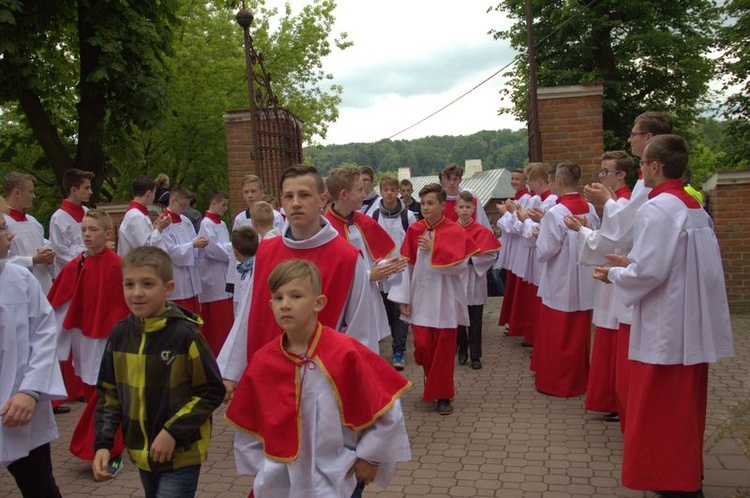 Pielgrzymka ministrantów i lektorów do Wąwolnicy