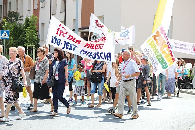 Na trasie manifestacji poparcia dla rodziny.