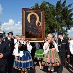 Powitanie ikony MB Częstochowskiej w Kompinie