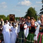 Powitanie ikony MB Częstochowskiej w Kompinie