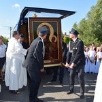 Powitanie ikony MB Częstochowskiej w Kompinie