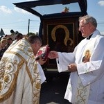 Powitanie ikony MB Częstochowskiej w Kompinie