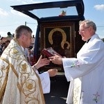 Powitanie ikony MB Częstochowskiej w Kompinie