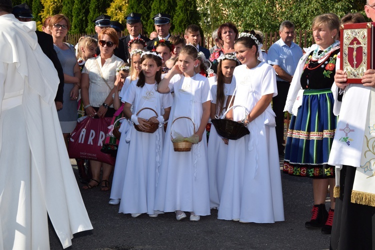 Powitanie ikony MB Częstochowskiej w Kompinie