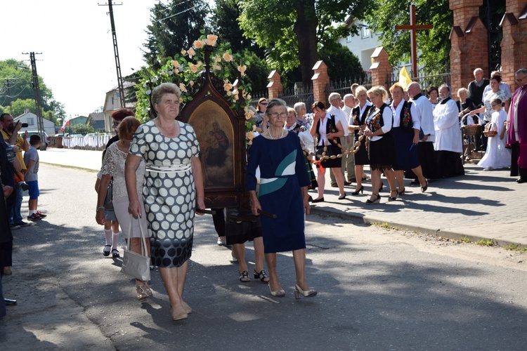 Powitanie ikony MB Częstochowskiej w Kompinie