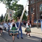 Powitanie ikony MB Częstochowskiej w Kompinie