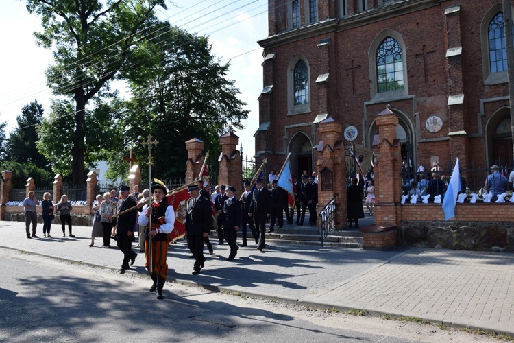 Powitanie ikony MB Częstochowskiej w Kompinie