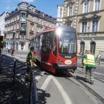 Tramwaj próbował skręcić w Jagiellońską