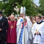 Powitanie ikony MB Częstochowskiej w parafii MB Nieustającej Pomocy w Łowiczu