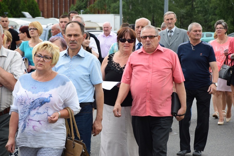 Powitanie ikony MB Częstochowskiej w parafii MB Nieustającej Pomocy w Łowiczu