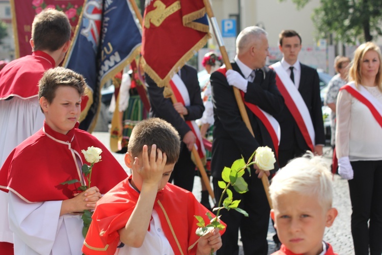 Powitanie ikony MB Częstochowskiej w katedrze łowickiej