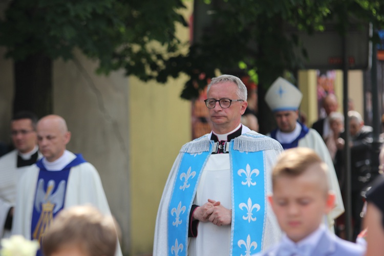 Powitanie ikony MB Częstochowskiej w katedrze łowickiej