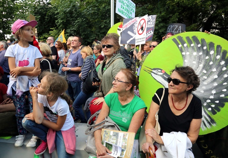 Manifestacje w obronie Puszczy Białowieskiej