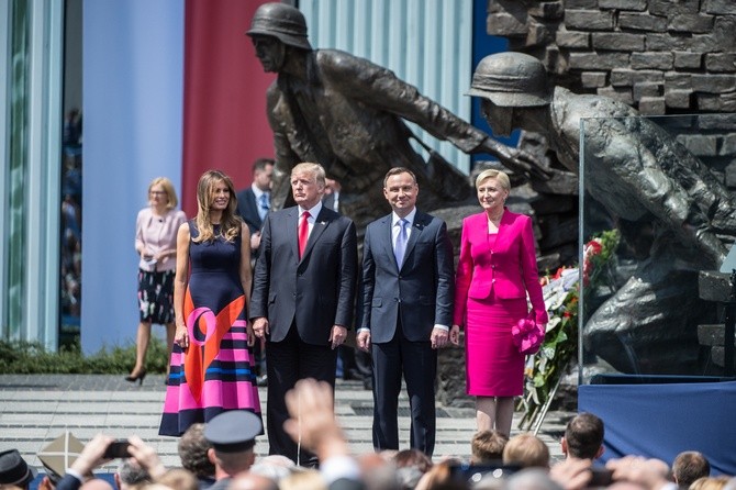 Donald Trump w Warszawie