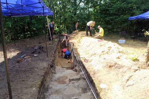 Prace archeologiczne w Czechowicach  