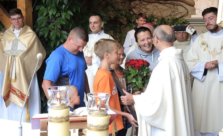 26. Piesza Pielgrzymka Bielsko-Żywiecka na Jasną Górę - Msza św. w Hałcnowie