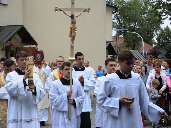 26. Piesza Pielgrzymka Bielsko-Żywiecka na Jasną Górę - Msza św. w Hałcnowie