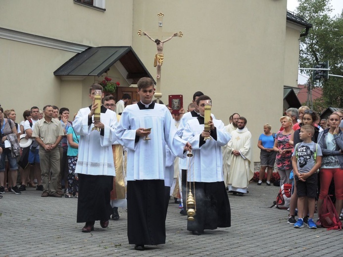 26. Piesza Pielgrzymka Bielsko-Żywiecka na Jasną Górę - Msza św. w Hałcnowie