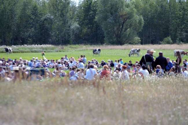 Filmowy plan "Klechy" na trasie pielgrzymki