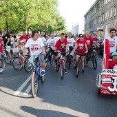 ▲	W rajdzie udział wzięło około tysiąca rowerzystów.