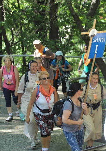 34. pielgrzymka z Oświęcimia na Jasną Górę - w Gołonogu - 2017