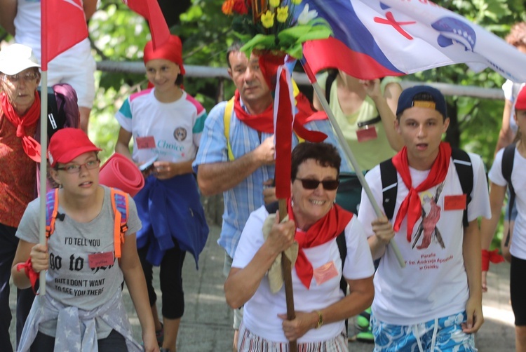 34. pielgrzymka z Oświęcimia na Jasną Górę - w Gołonogu - 2017