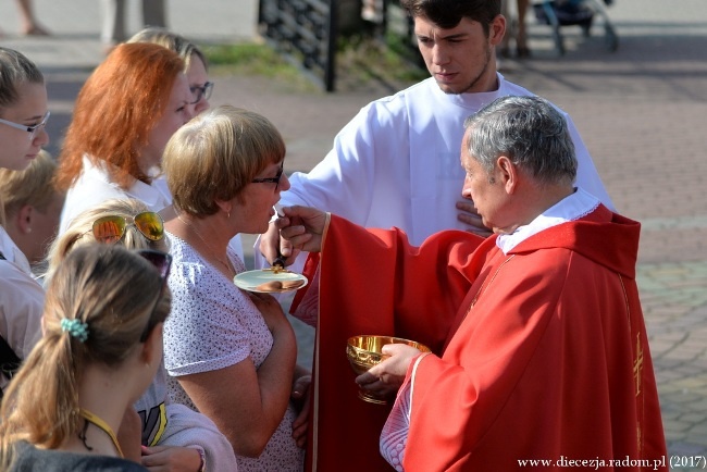 Kolumna opoczyńska w drodze na Jasną Górę