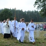 Msza św. na polanie w Pietraszowie