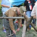 Msza św. w leśnej kaplicy na Baraniej Cisieckiej