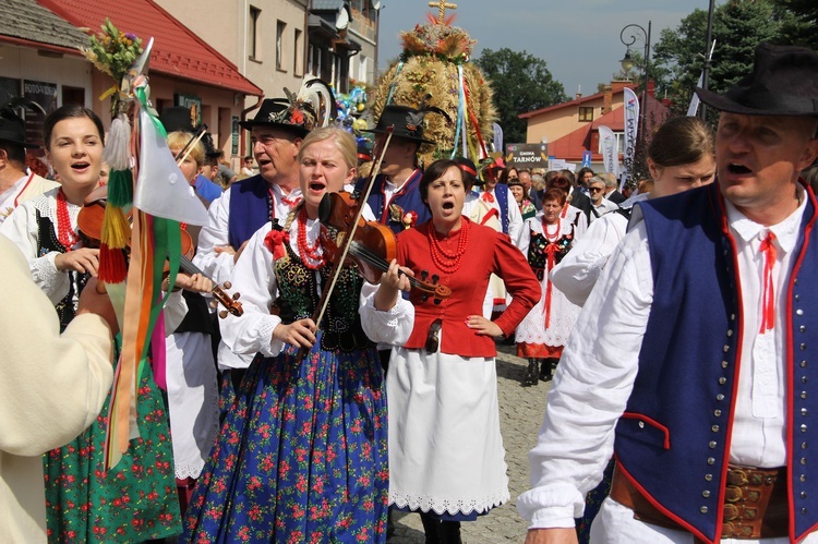 Dożynki wojewódzkie w Bobowej