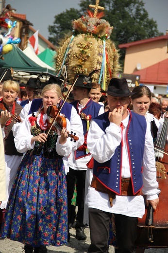 Dożynki wojewódzkie w Bobowej