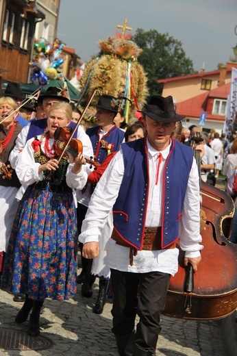 Dożynki wojewódzkie w Bobowej