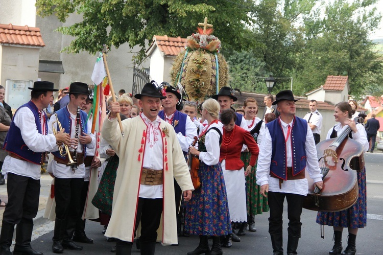 Dożynki wojewódzkie w Bobowej