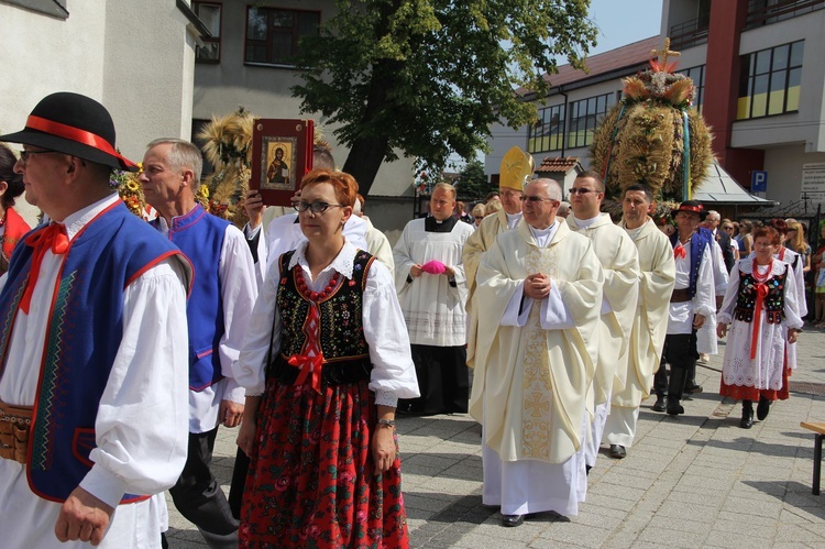 Dożynki wojewódzkie w Bobowej