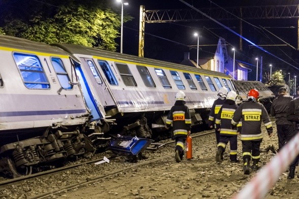 Kolizja dwóch pociągów na stacji Smętowo