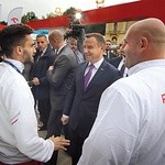 Andrzej Duda skorzystał z okazji do rozmowy z polskimi lekkoatletami.