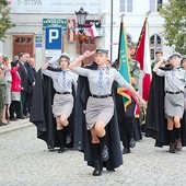 Drużyna reprezentacyjna kutnowskiego hufca.