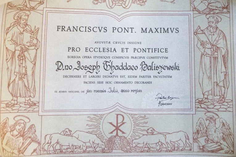 Pro Ecclesia et Pontifice dla Józefa Baliszewskiego