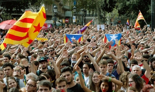Strajk generalny w Katalonii w proteście przeciwko działaniom policji