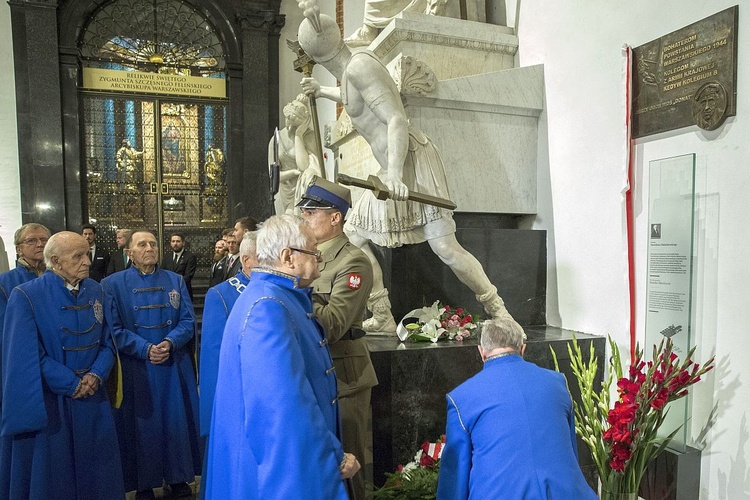 Jerzy Odon Woś - tablica w archikatedrze warszawskiej