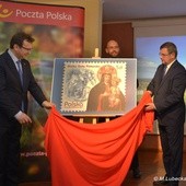 Prezentacja znaczka z Matką Boską Piekarską