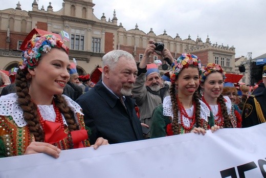 Finał Roku Kościuszki na krakowskim Rynku Głównym