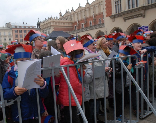 Finał Roku Kościuszki na krakowskim Rynku Głównym