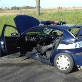 Rozbite auto, w którym zginęła policjantka