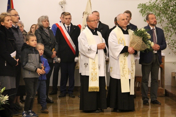 Powitanie w parafii św. Jana Chrzciciela w Mińsku