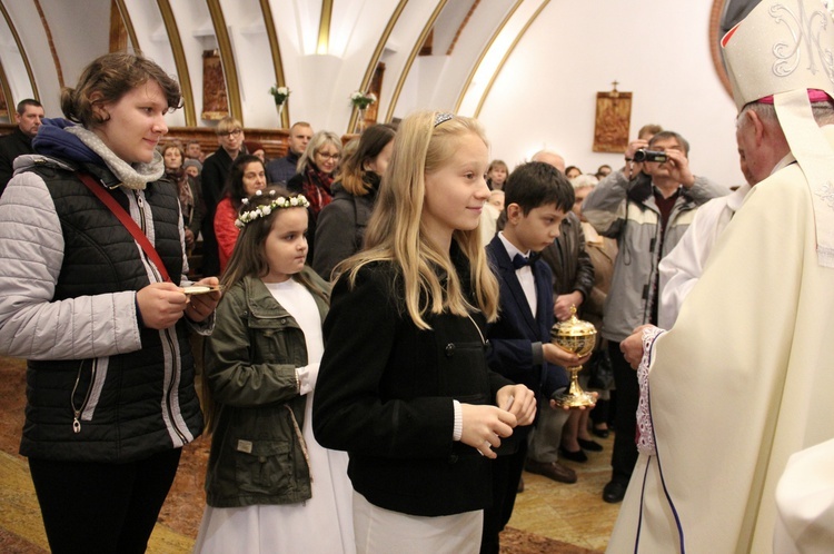 Powitanie w parafii św. Jana Chrzciciela w Mińsku