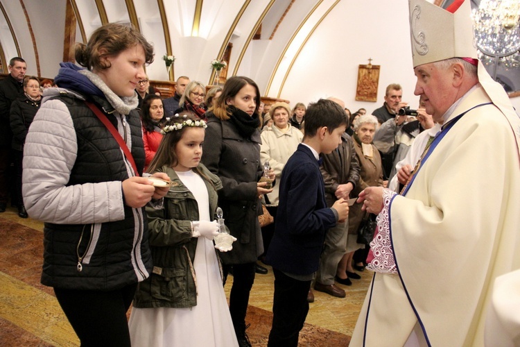 Powitanie w parafii św. Jana Chrzciciela w Mińsku