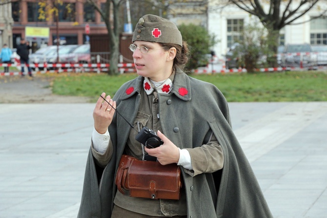 Widowisko batalistyczne "Za Polskę" w centrum Wrocławia