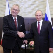 Prezydent Czech spotkał się w Rosji z Władimirem Putinem. Mówił o zakończeniu sankcji