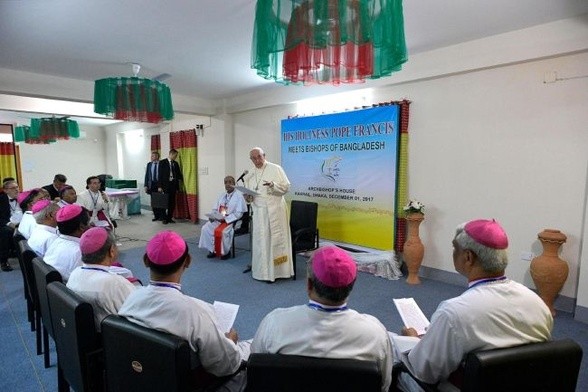 Papież wśród biskupów Bangladeszu
